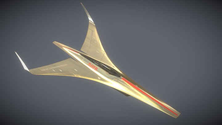 Sci-Fi Jet "Fyre" 3D Model