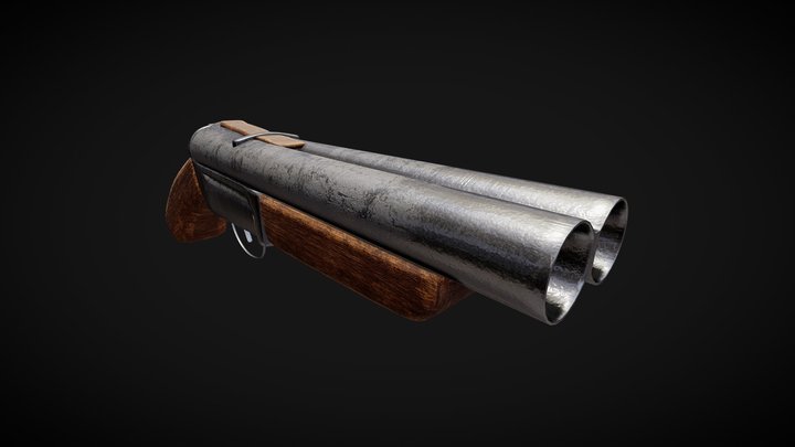pirate shotgun 3D Model