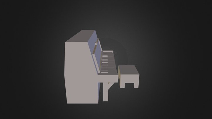 Piano minecraft 3D Model