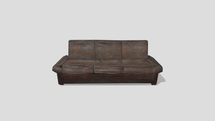 old leather sofa 3D Model