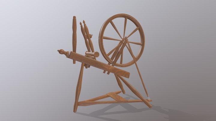 Spinning Wheel 3D Model