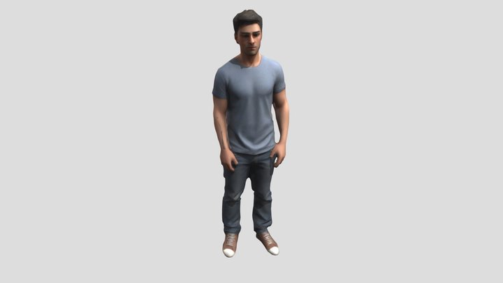 Stressed guy 3D Model
