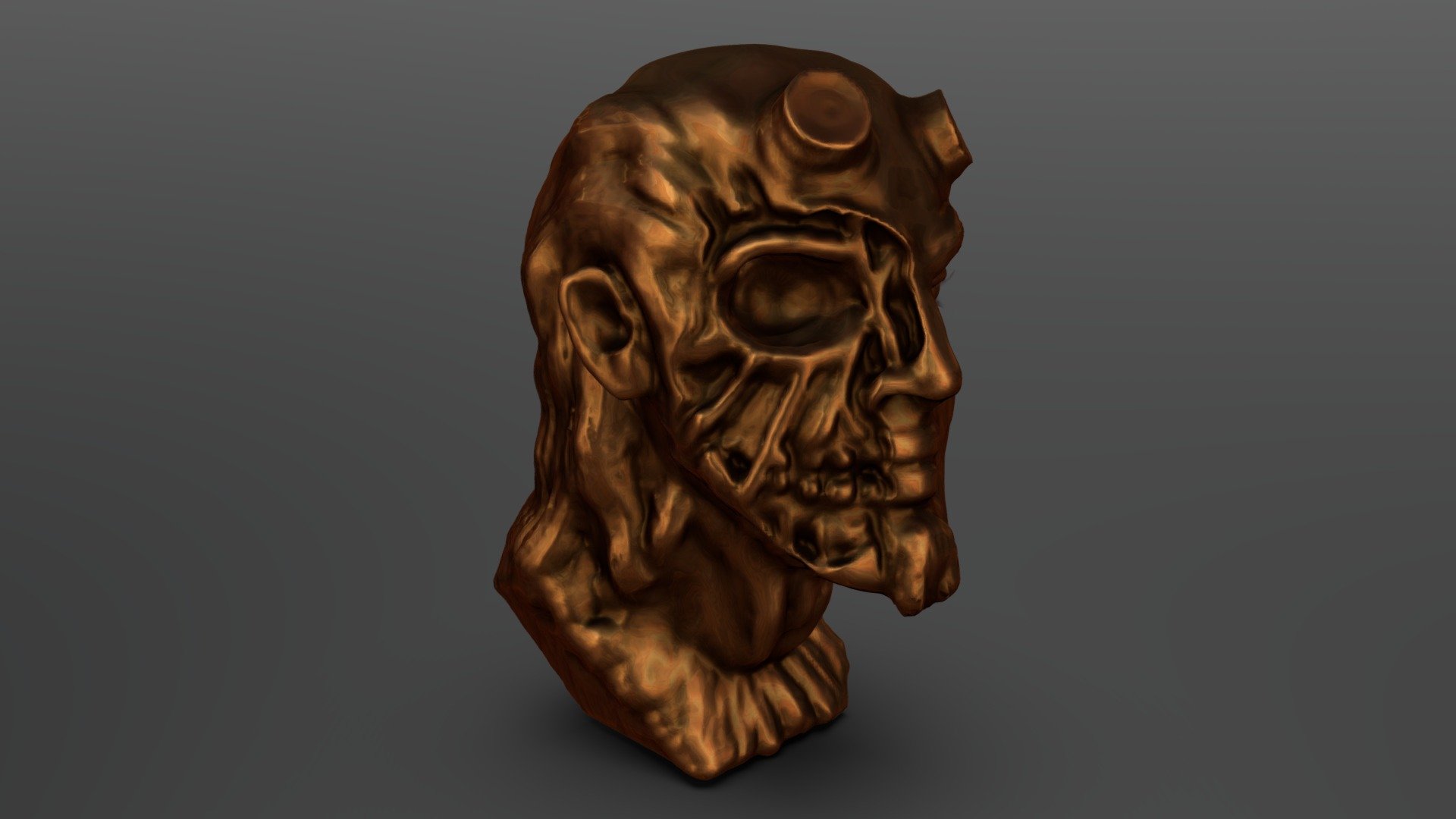 Daily Doodle Hellboy Undead - Bronze