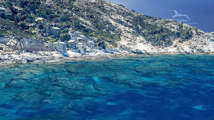 Village of Canari (Corsica) - partial view 3D Model