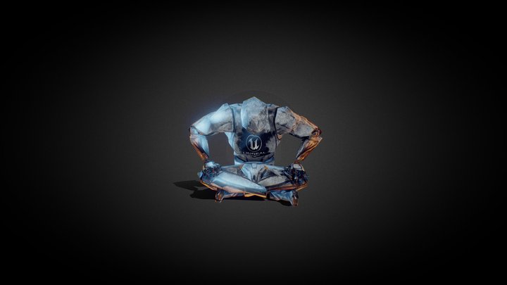 Lotus position meditation 3D Model