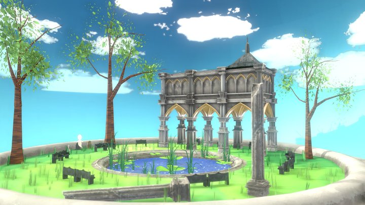 Lostwood Garden (Daytime) 3D Model