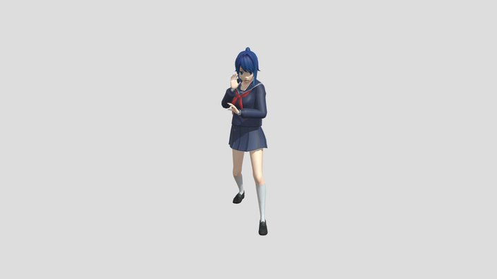 Yandere Simulator- Defend Animation 3D Model