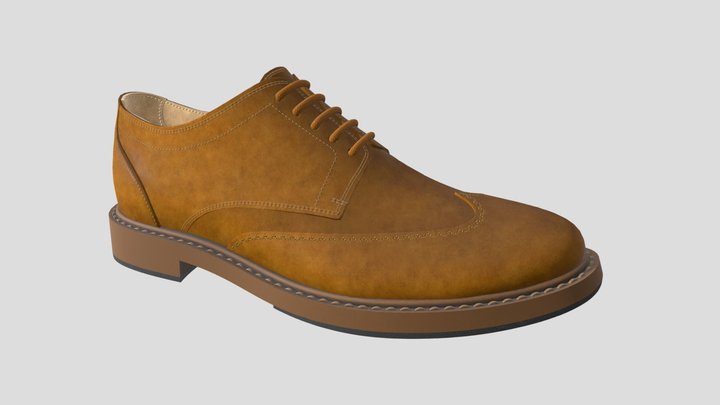 Oxford Shoe Series_Model 1 3D Model