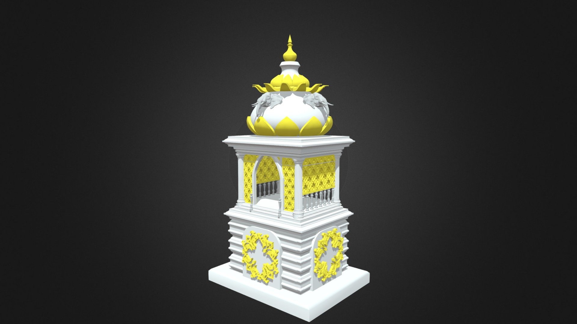 ศาลพระพิฆเนศ - Download Free 3D model by kositsuwan [ec4696c] - Sketchfab