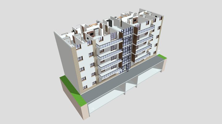 Immeuble Résidentiel 3D Model