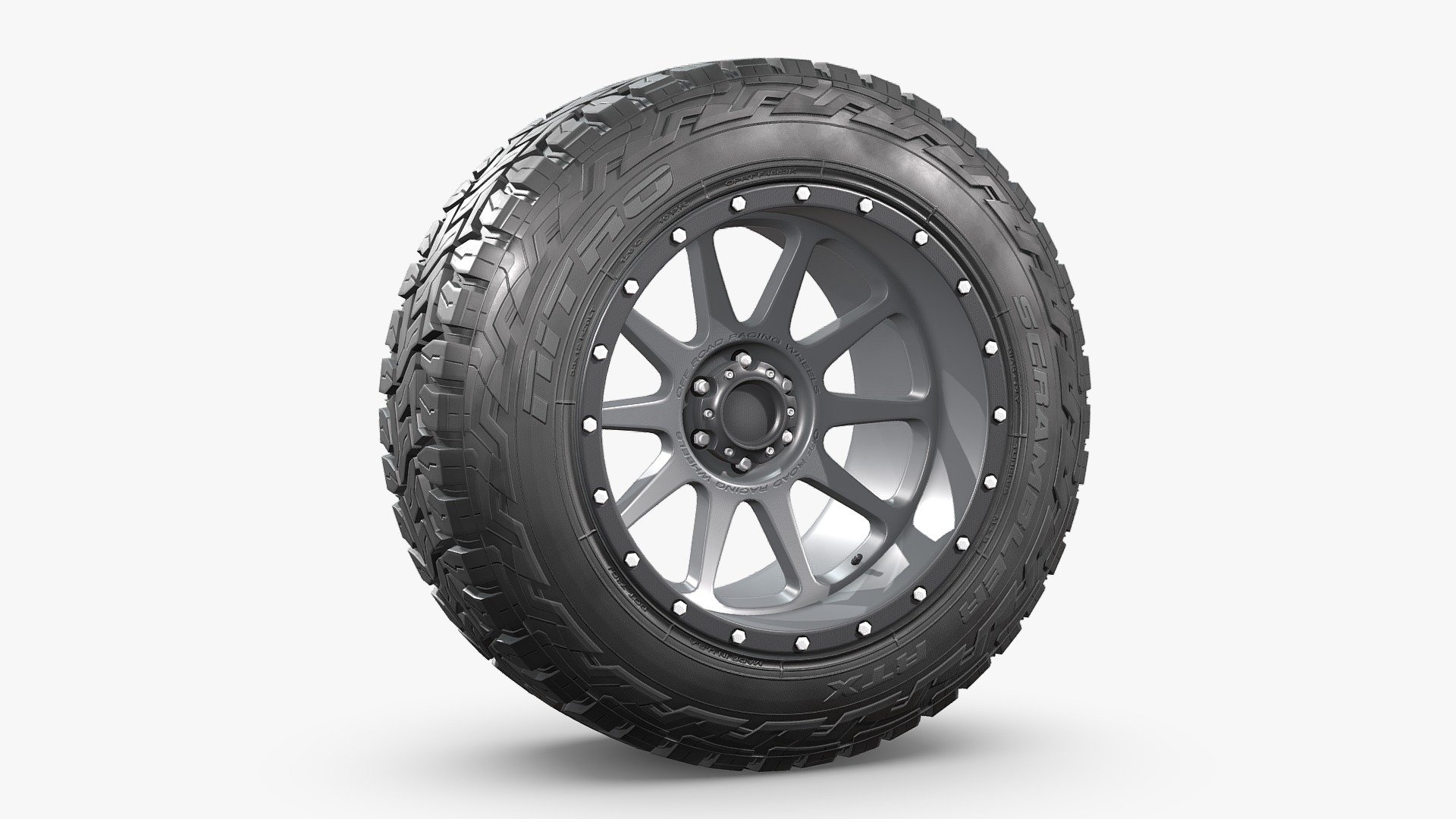 OFF ROAD WHEEL AND TIRE 14 - Buy Royalty Free 3D model by NN 3D (@nn3d ...