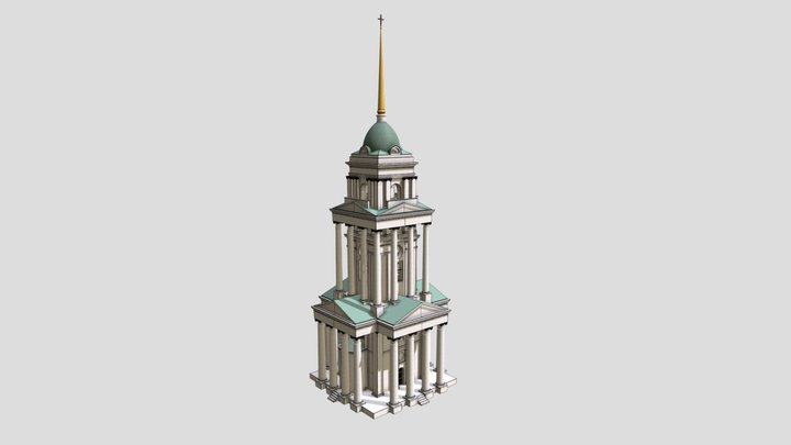 Bell Tower of the Spaso-Preobrazhenska Tserkva 3D Model