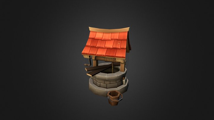 Low Poly Well 3D Model