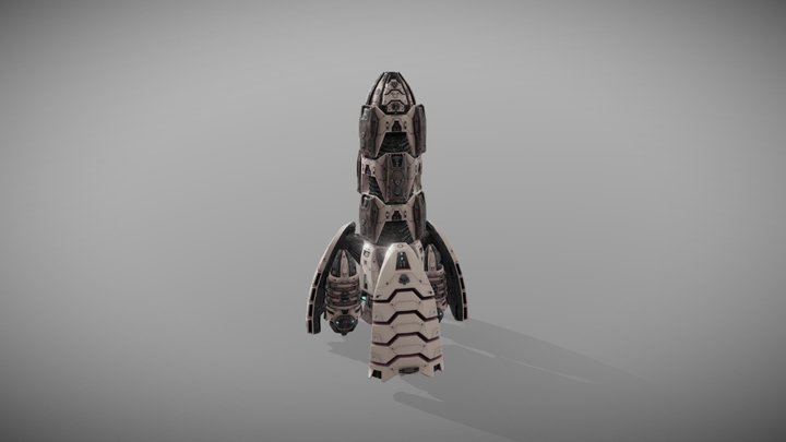 Space Rocket 3D Model