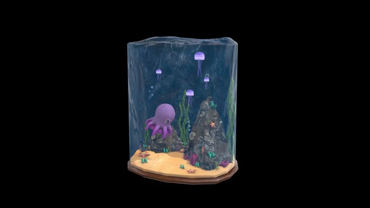 Underwater Diorama 3D Model