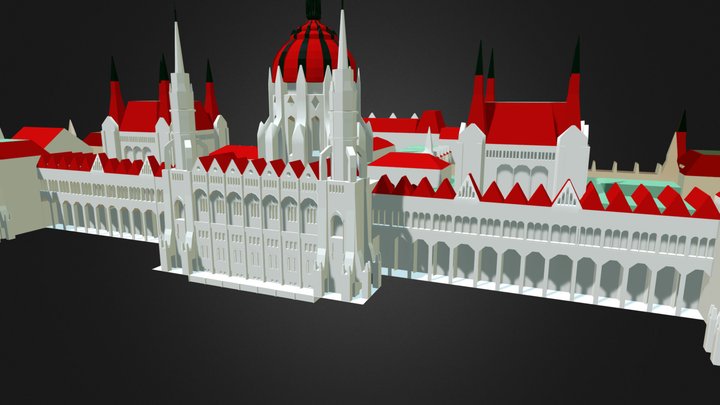 Hungarian Parliament Building WIP 3D Model