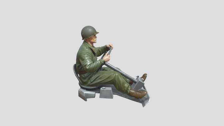 Army Driver 3D Model