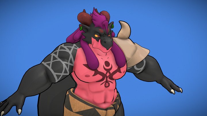 Bel - The Ruin Dragon 3D Model