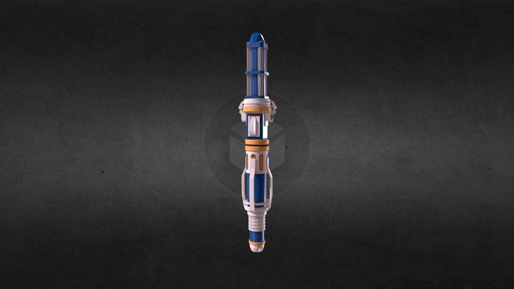 12th 2nd Sonic Screwdriver - Doctor Who 3D Model