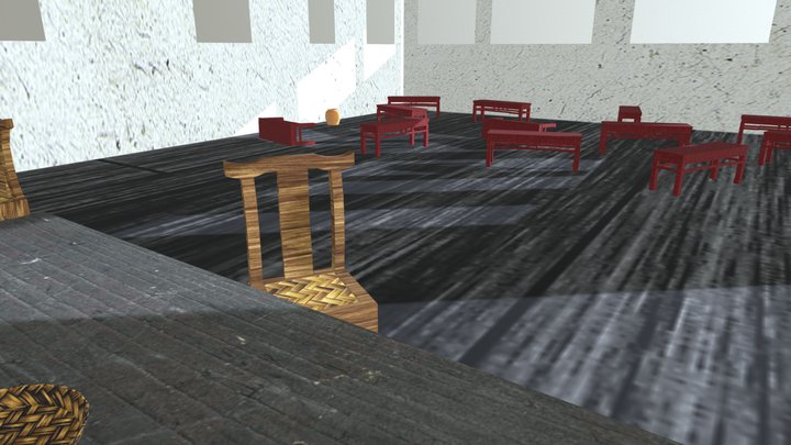 New Temple Scene 3D Model