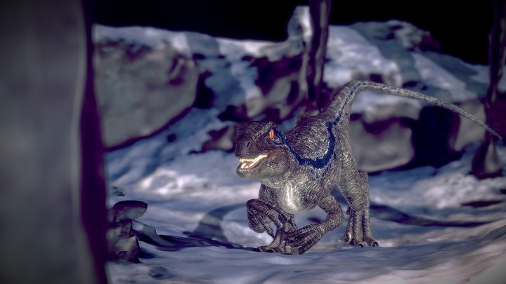 Blue Velociraptor Remake