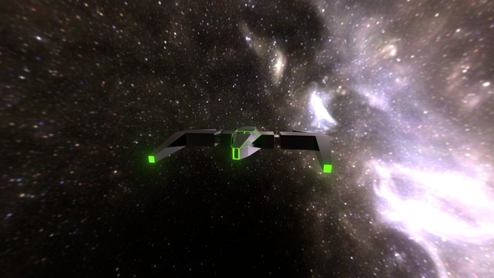 Space Ship v3 3D Model