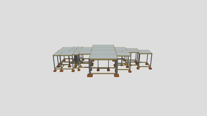 Proposta Residencial Estrutural 3D Model