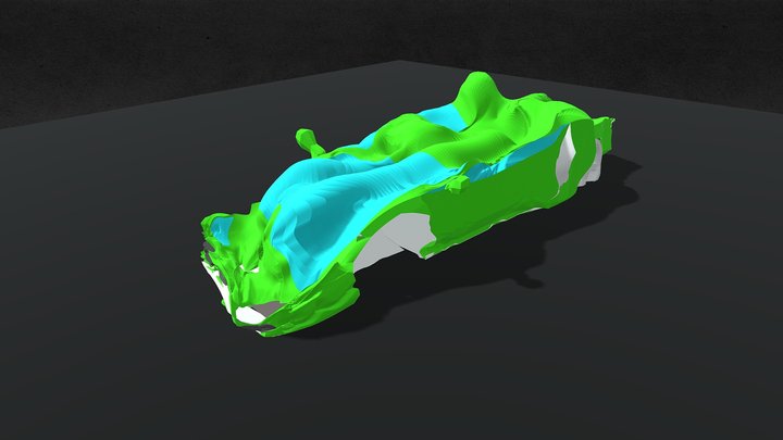 (crushed)Lamborghini 3D Model