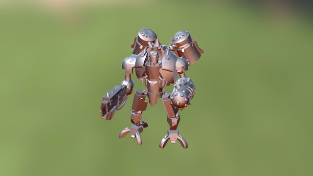 Gladiator of the future. 3D Model