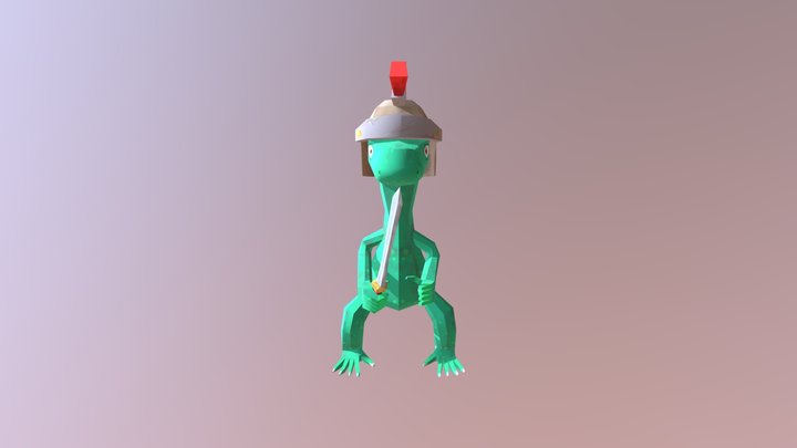 Art Test Gecko Gladigator 3D Model