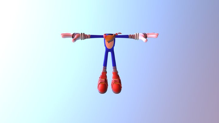 Sonic Boom Sonic H 3D Model
