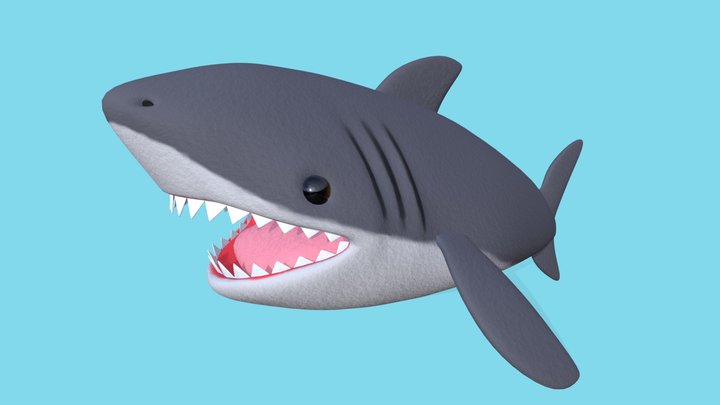 Stuffed animal of Shark (サメのぬいぐるみ) – Free 3D Model STL