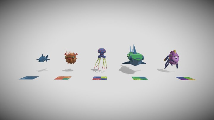 XYZ_HW_secondary_forms_color 3D Model