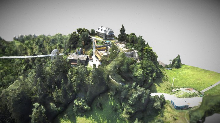 Trauston Castle Building,  Austria (WIP) 3D Model