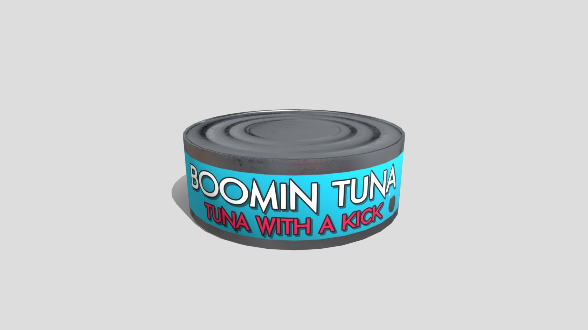 3D model Can of Tuna - This is a 3D model of the Can of Tuna. The 3D model is about logo.