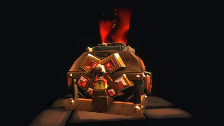DAE - Dwarven Warchest 3D Model