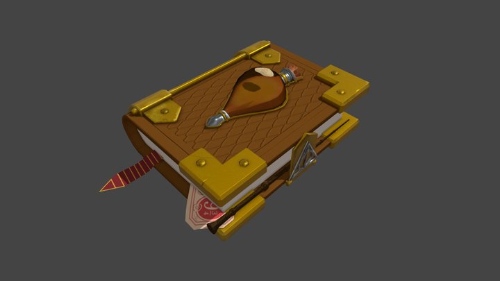Harry Potter Book 3D Model