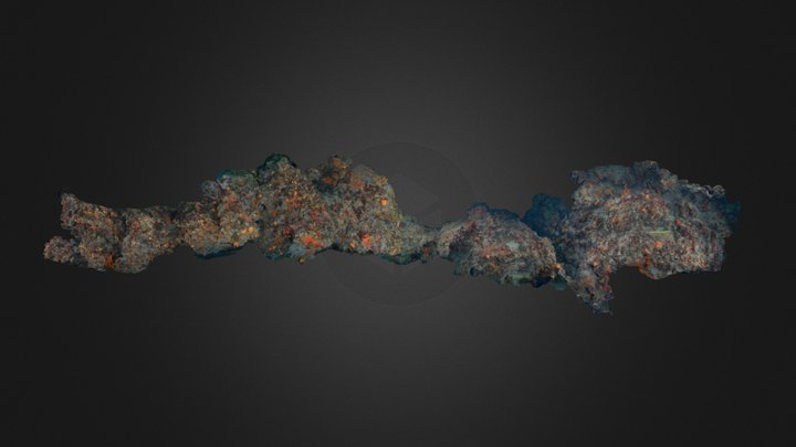 Coralligenous wall transect 3D Model