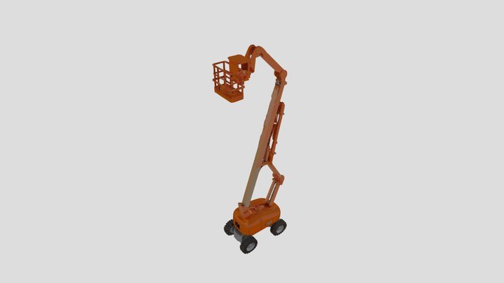telescopic boom lift High_resolution_texture_fbx 3D Model