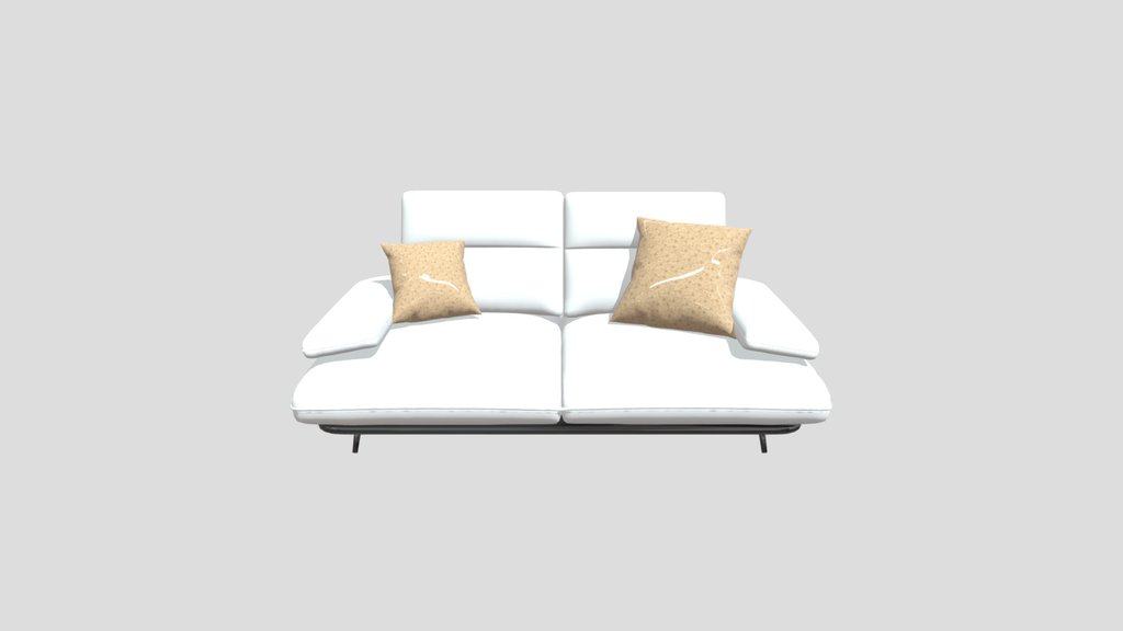 Brown Two Seater Sofa