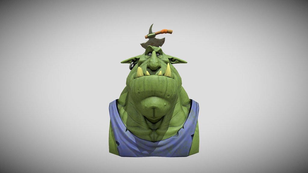 Troll_Buste_Texturing