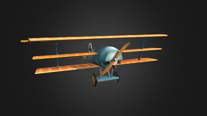 1DAE13_WW1_Plane_Kuppens_Cedric 3D Model