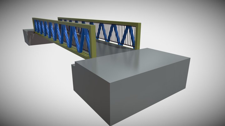 PONTE SOBRE CÓRREGO 3D Model