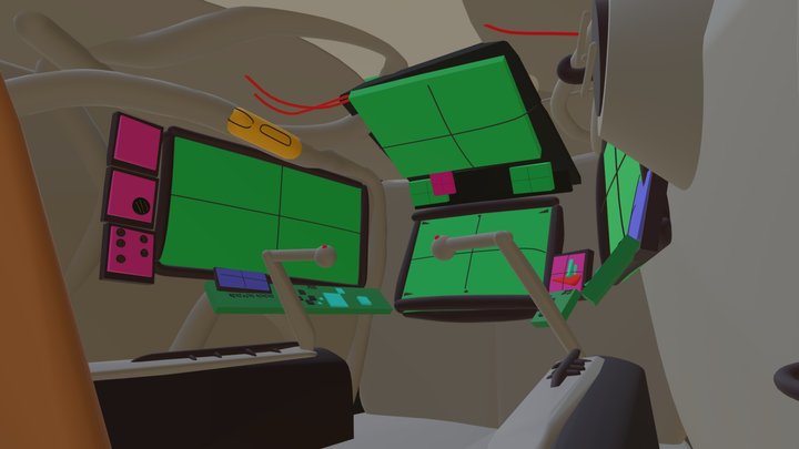 Zaku_cockpit 3D Model