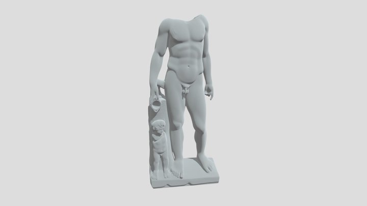 hercules_statue_marble 3D Model