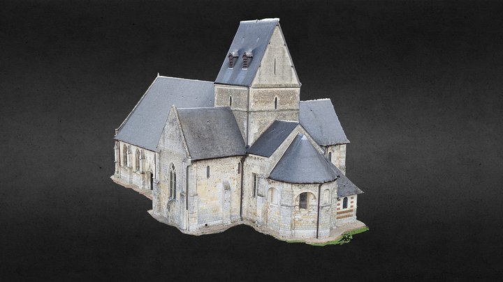 Eglise de Saint-Vigor d'Ymonville 3D Model