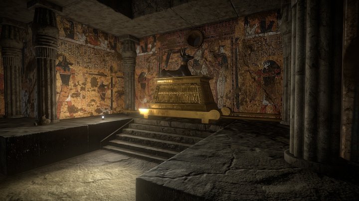 Egyptian Tomb - Anubis 3D Model