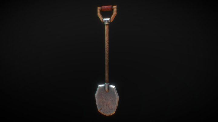 Stylized Shovel 3D Model