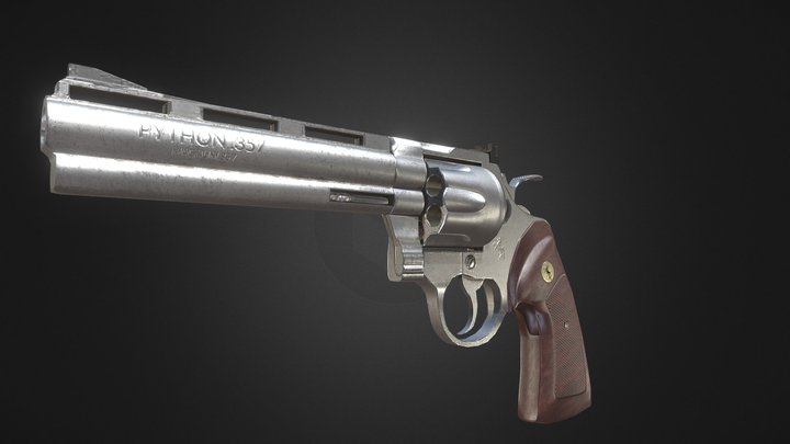 Rusty Python .357 3D Model