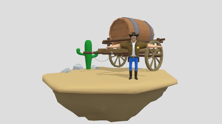 cowboy_scene 3D Model